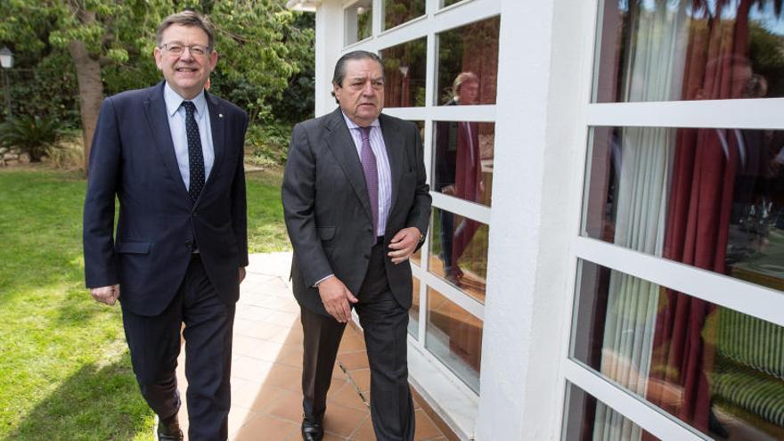 Los empresarios respaldan la posición de Puig ante Rajoy y exigen una solución a la deuda