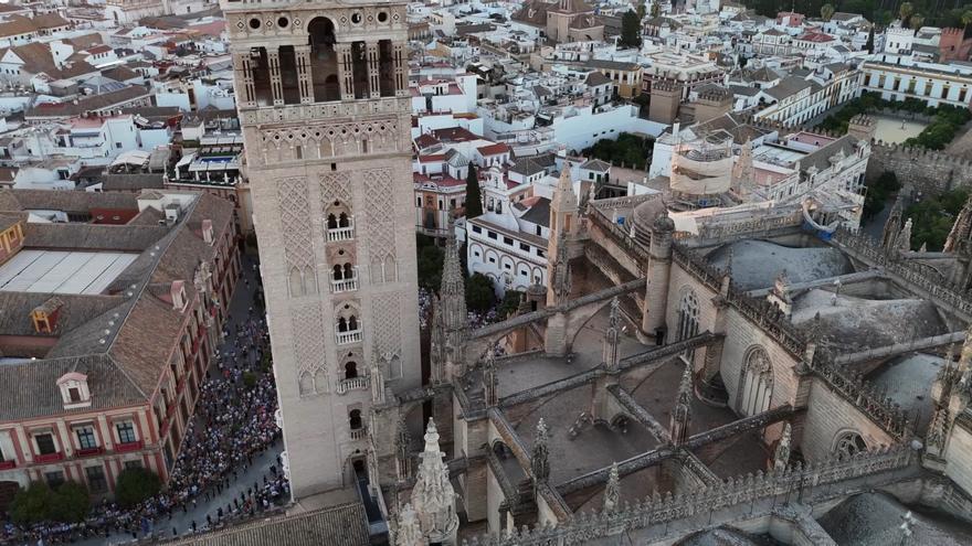 Desde el cielo: la Virgen de los Reyes vista como nunca