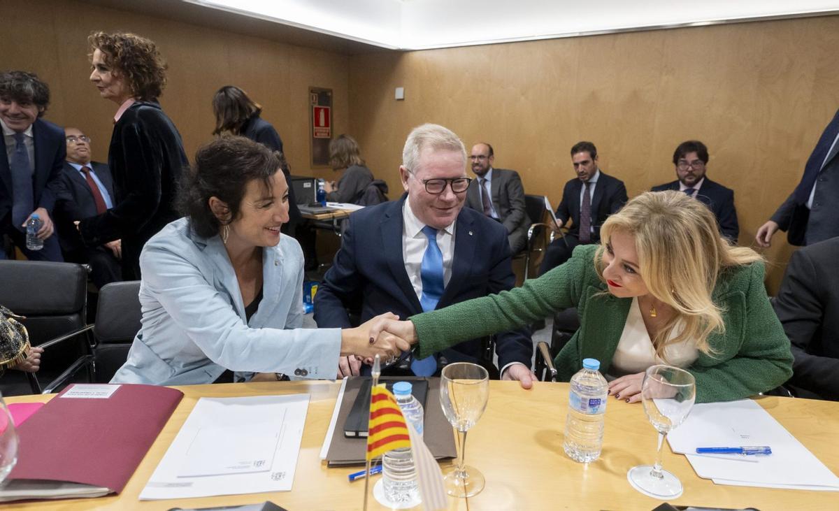 La consejera de Hacienda de la Junta de Andalucía, Carolina España, durante el Consejo de Política Fiscal.