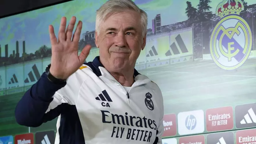Ancelotti, emocionado: "Ma?ana va a ser un d赤a muy emocionante, no tengo ning迆n problema en llorar"