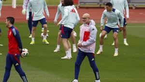 Entrenamiento de la selección española