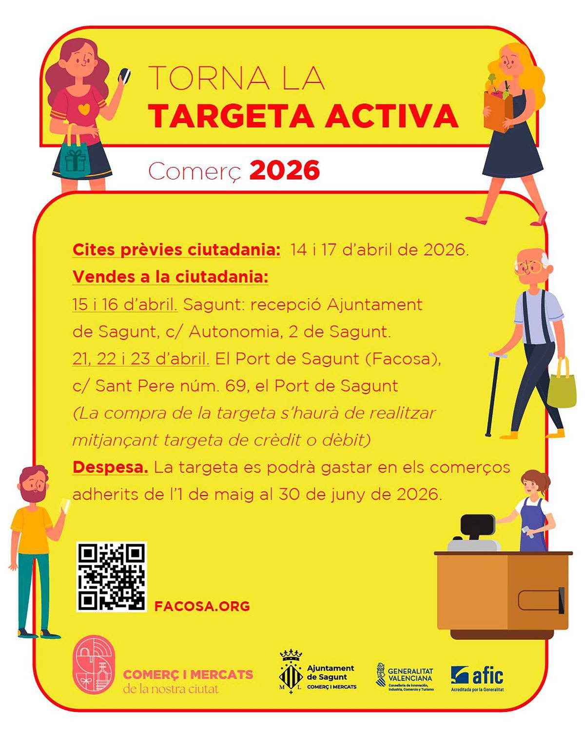 Cartel 'Targeta Activa' 2026.