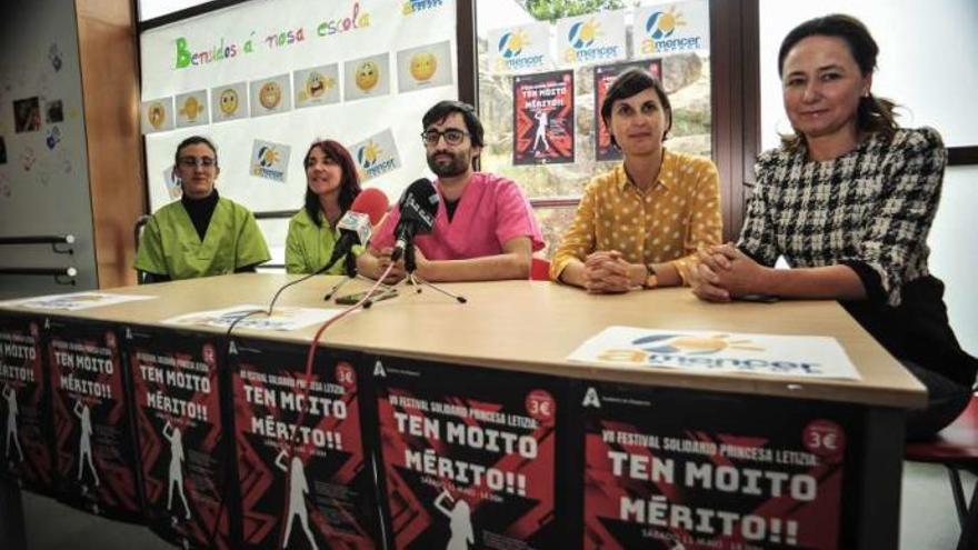 Presentación del séptimo festival solidario Princesa Letizia, ayer en Vilagarcía. // Iñaki Abella
