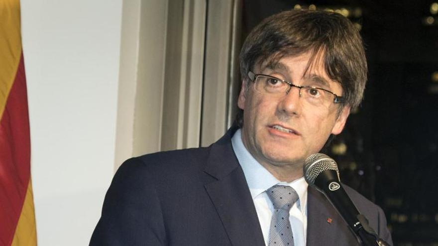 Carles Puigdemont, el pasado jueves en Nueva York.