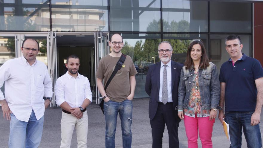 Els candidats a l´alcaldia de Salt, el dia del debat organitzat per Diari de Girona i Cadena SER.