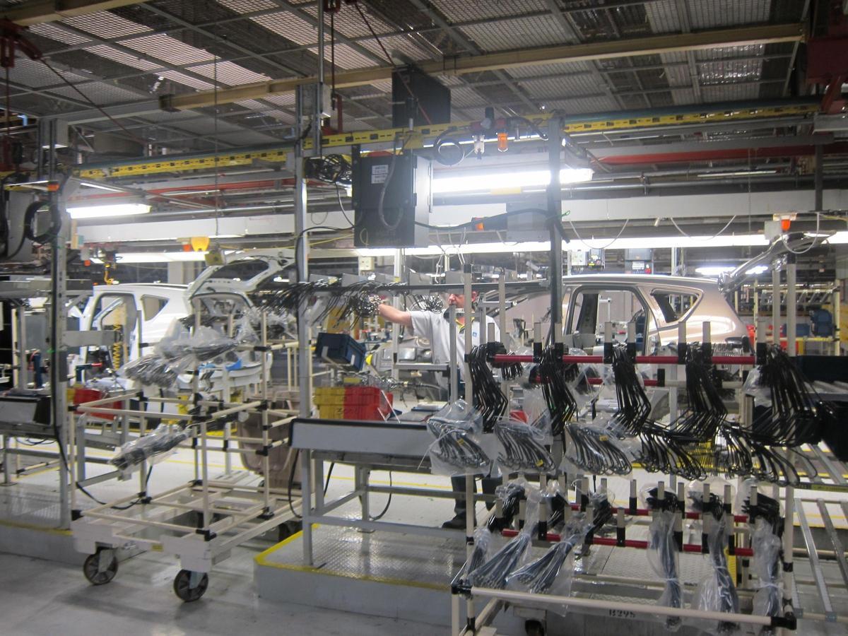 Interior de una fábrica.