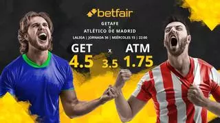 Getafe CF vs. Atlético de Madrid: horario, TV, estadísticas, clasificación y pronósticos
