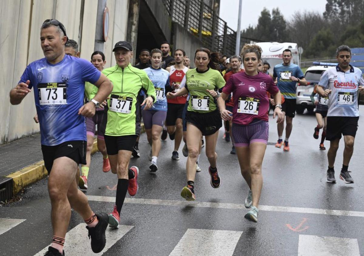 Carrera celebrada ayer en Salcedo. |  Rafa Vázquez