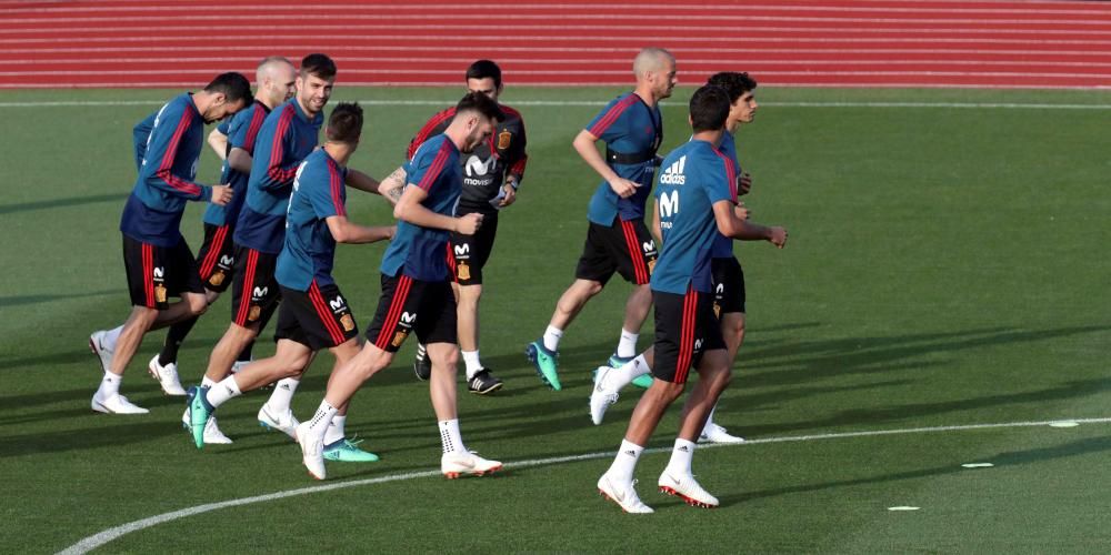 La sslección española prepara en Madrid el Mundial de Rusia.