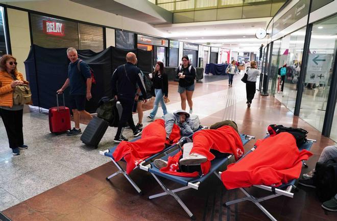 Las imágenes del apagón en la estación María Zambrano