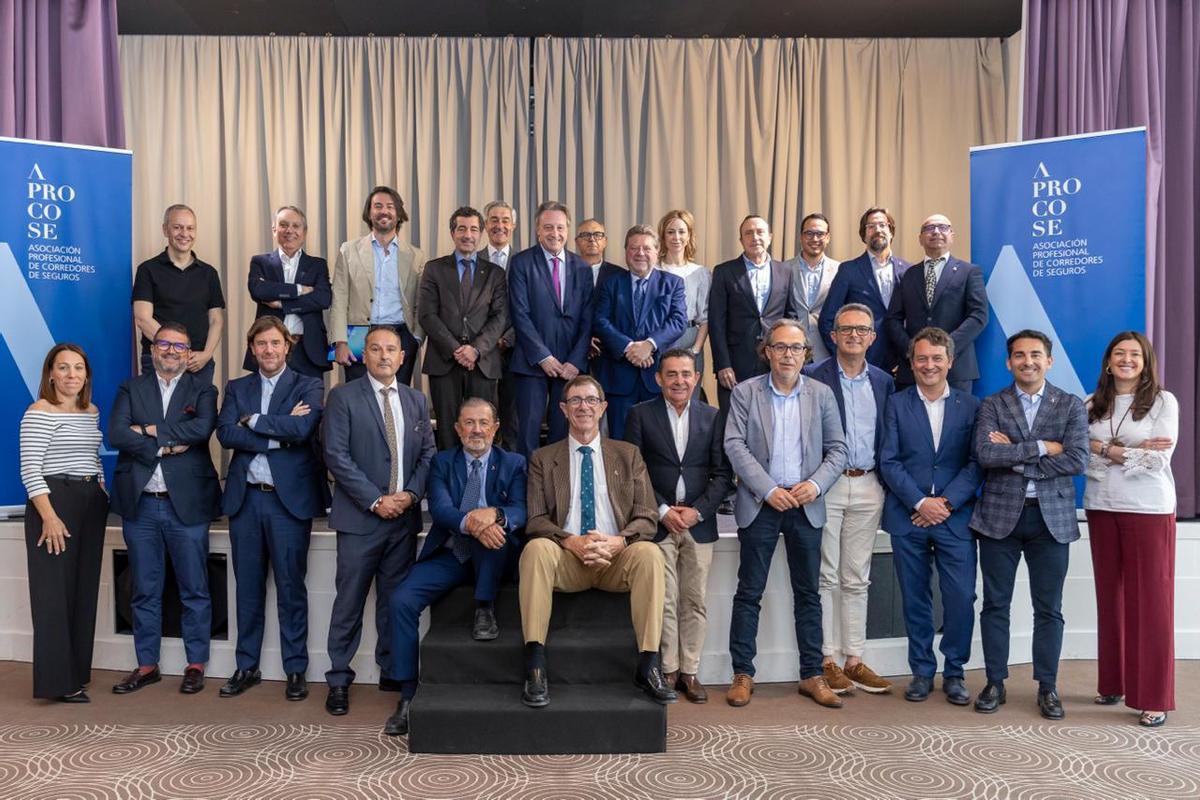 Algunos de los participantes en la jornada de Asoproce.