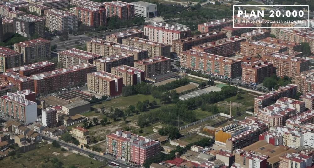 Vista aérea del antiguo parque de Artillería