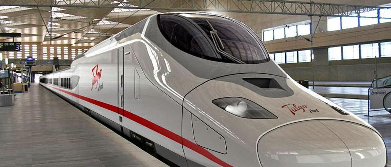 Un tren “Avril” de Talgo que ha adquirido Renfe.