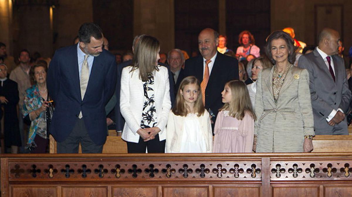 A la cita no han assistit ni el rei Joan Carles ni les infantes Cristina i Elena.