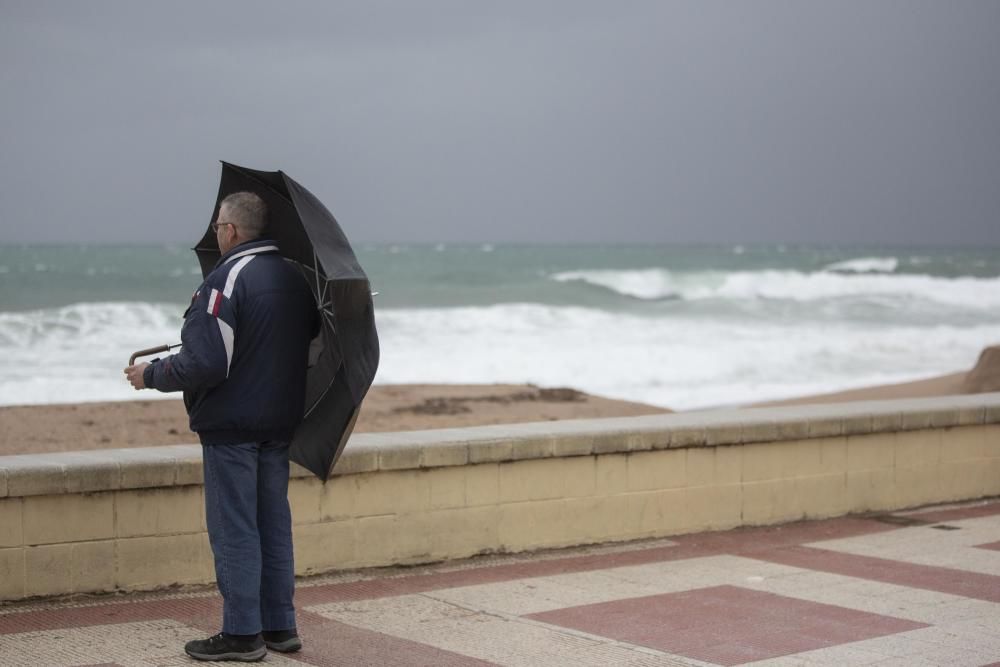 El temporal marítim i la pluja afecta Blanes