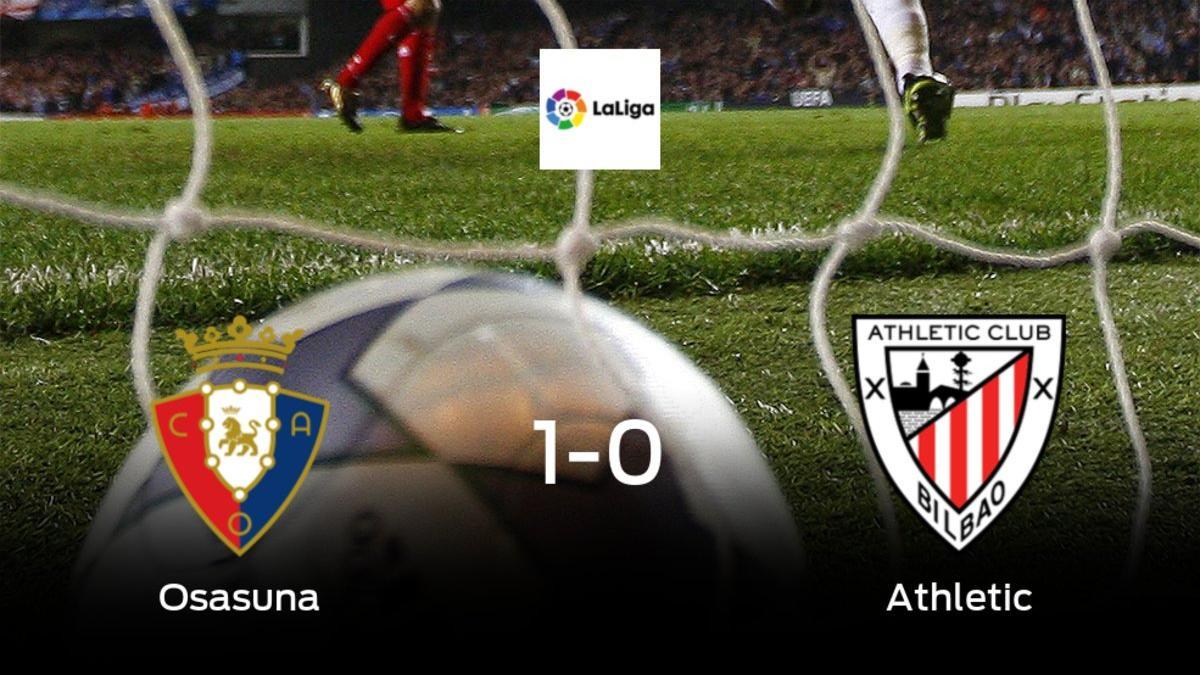 Osasuna se hace fuerte en casa y vence al Athletic (1-0)