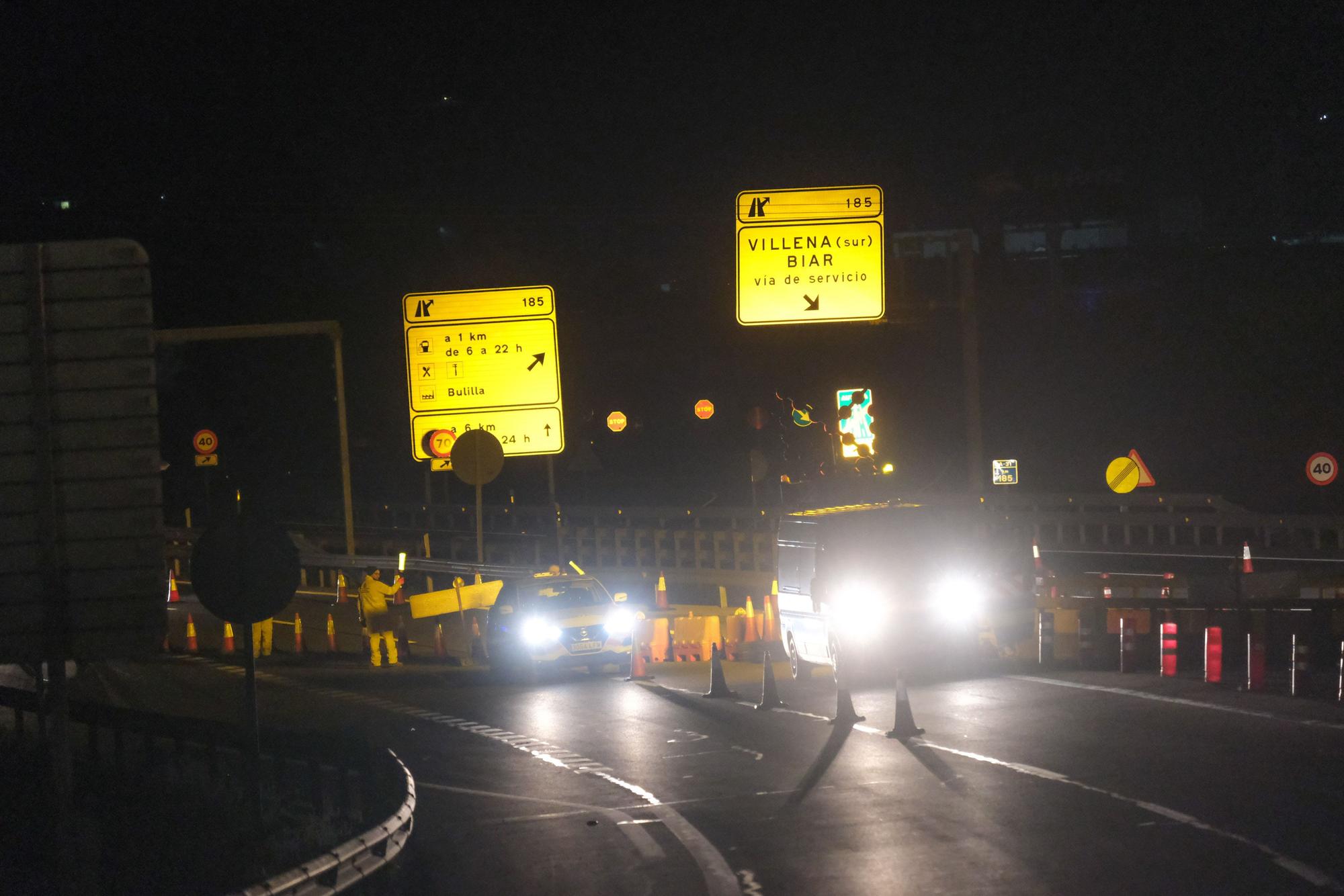 Accidente con incendio y dos heridos graves en el túnel de Villena: así ha sido el simulacro en la autovía A-31