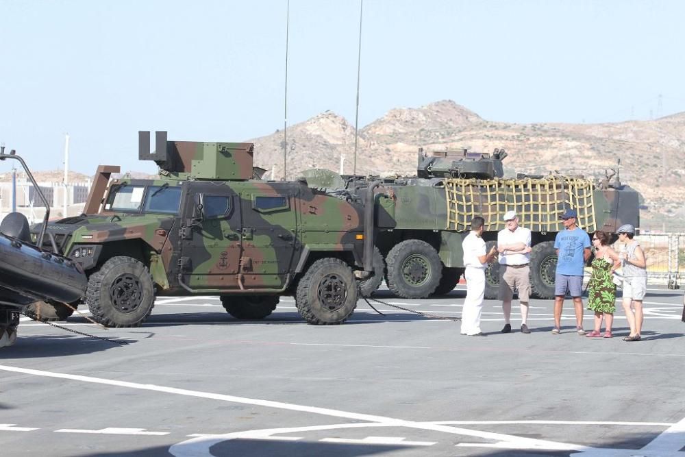 Jornada de puertas abiertas del buque Castilla en Cartagena