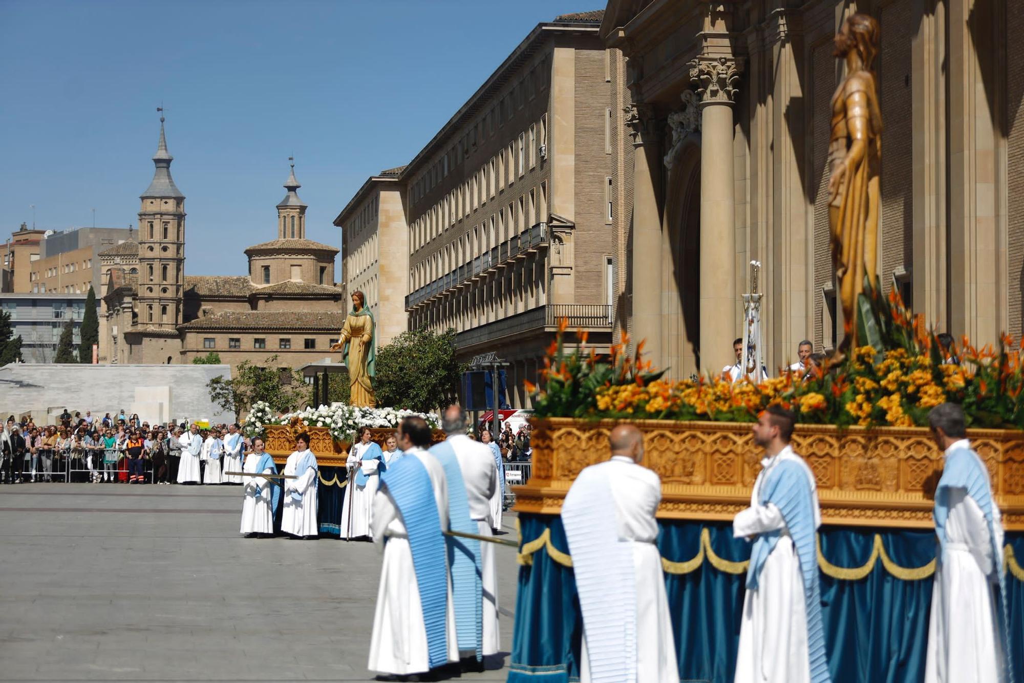 En imágenes | Procesión del Domingo de Resurrección en Zaragoza