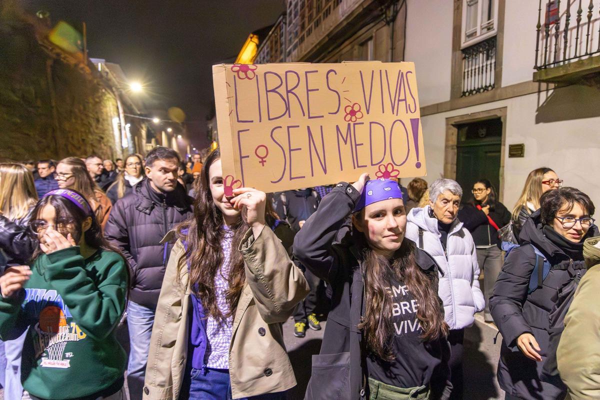 Un grito pola igualdade. 8M en Santiago