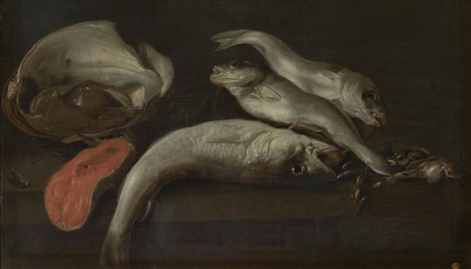 «Bodegón con pescados» de Elias Vonck.