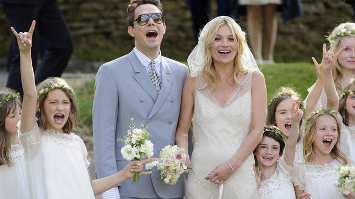 Momentos de la boda de Kate Moss y Jamie Hince.