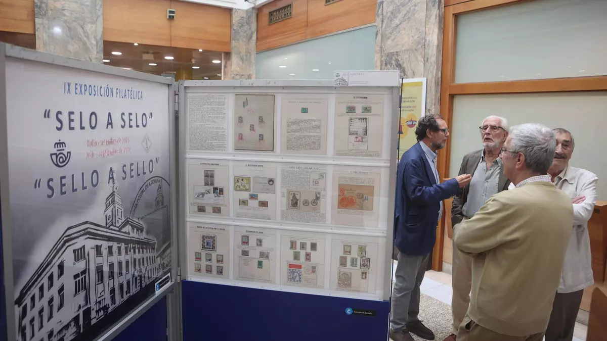 La exposición filatélica 'Sello a sello' puede visitarse en Correos hasta el 26 de septiembre