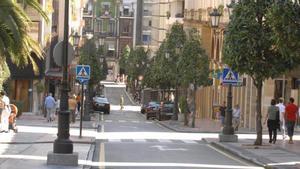 Calle Gil de Jaz, en Oviedo.