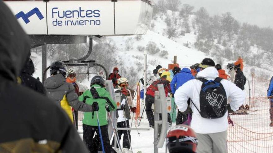 La estación de esquí de Pajares, tras la nevada que cayó hace dos semanas.