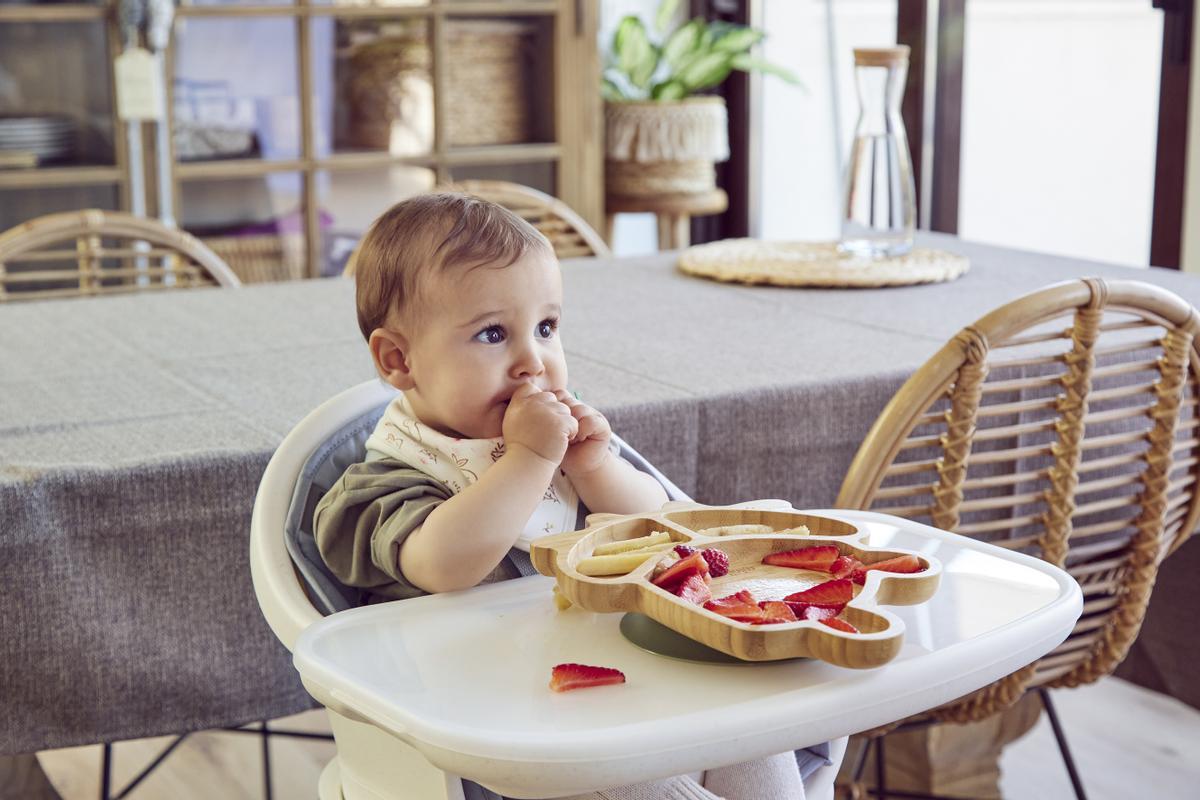 A partir de los 6 meses, podemos optar por complementar la leche con alimentos triturados o con alimentos en trozos