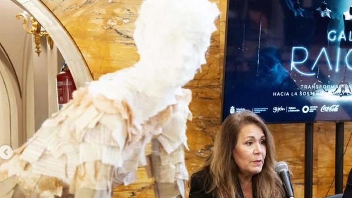 Virginia Abzueta, en la presentación de "Raíces"´.