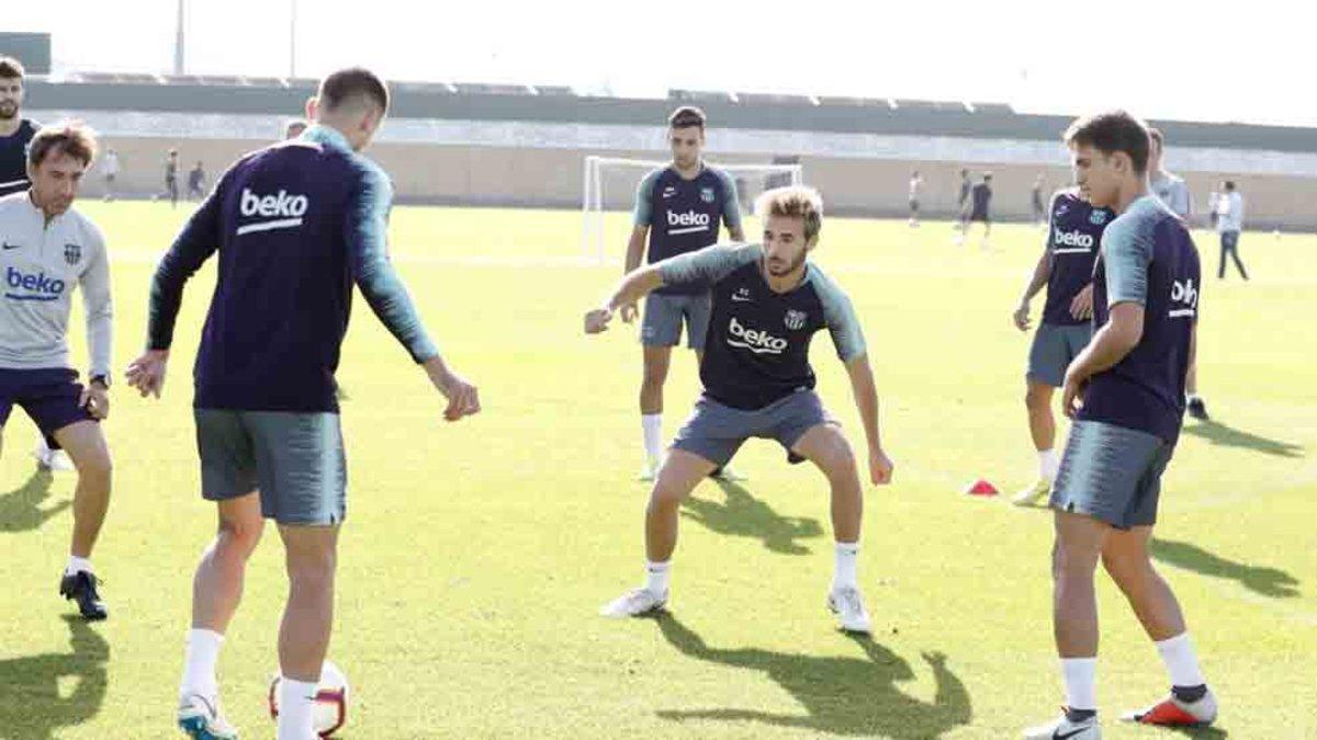 El Barcelona realizó la última sesión de entrenamiento de la semana