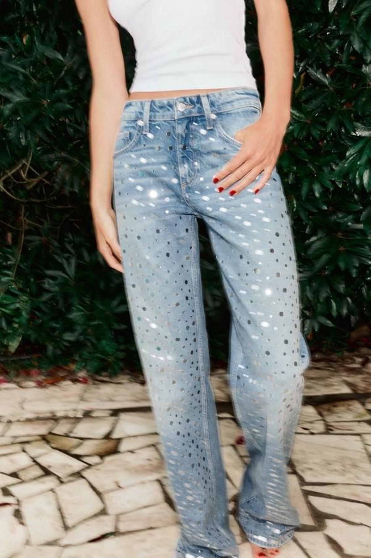 Jeans con espejos