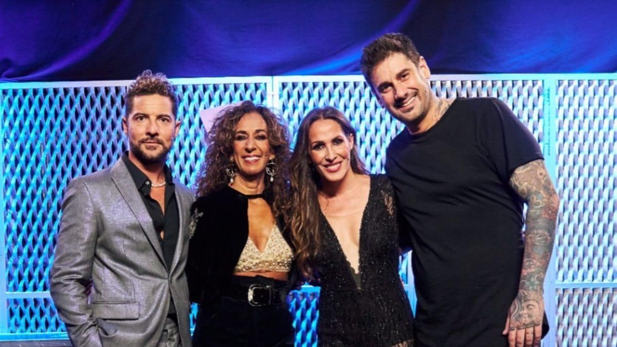 Malú, David Bisbal, Rosario Flores y Melendi en ’La Voz’.