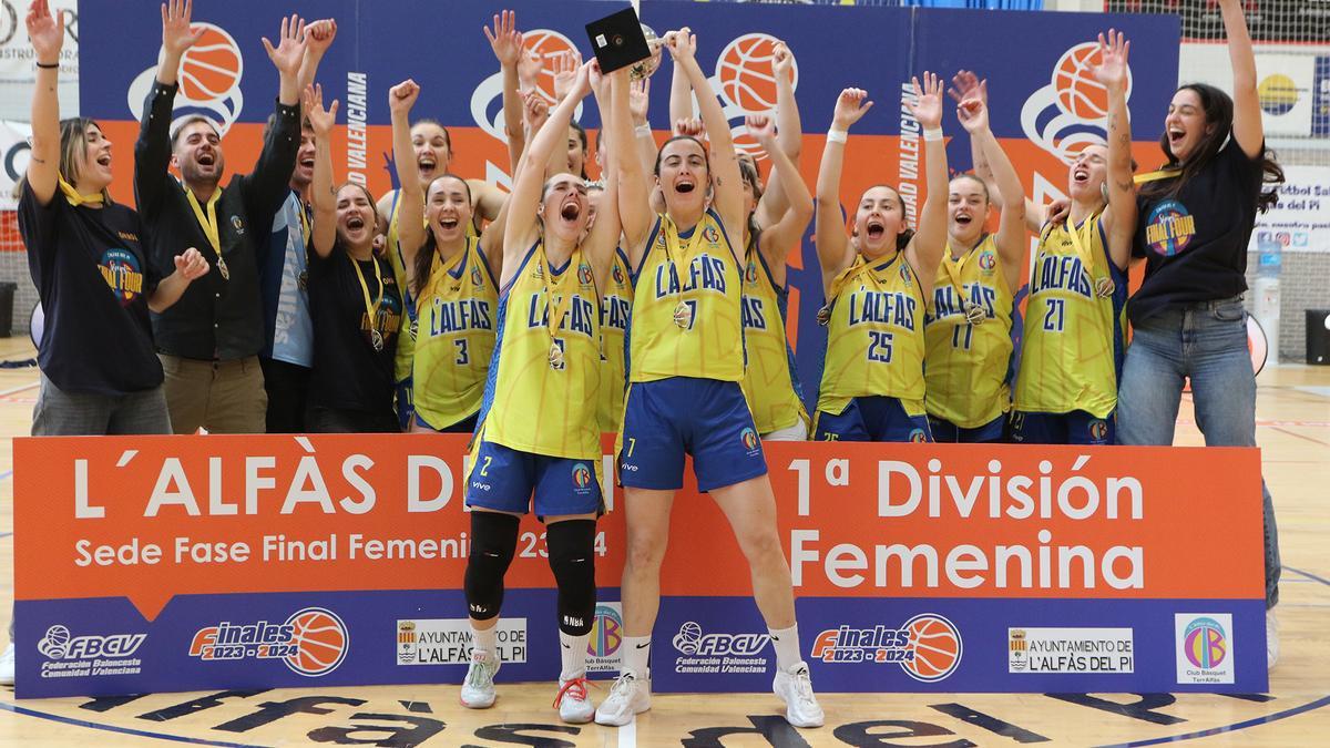 CB Terralfàs Delfín Natura se ha proclamado campeón de 1ª División Femenina venciendo en la Final a El Pilar-UPV por 75-57.
