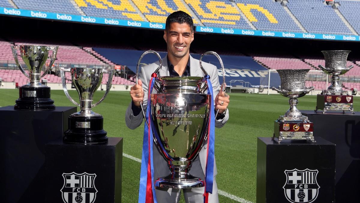 suarez, en su despedida de Barcelona