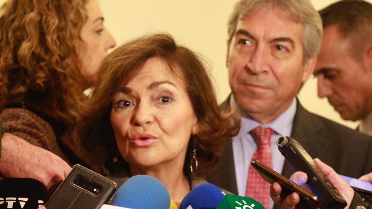 Carmen Calvo avisa sobre la sentencia de los ERE que &quot;la última palabra la tiene el Tribunal Supremo&quot;