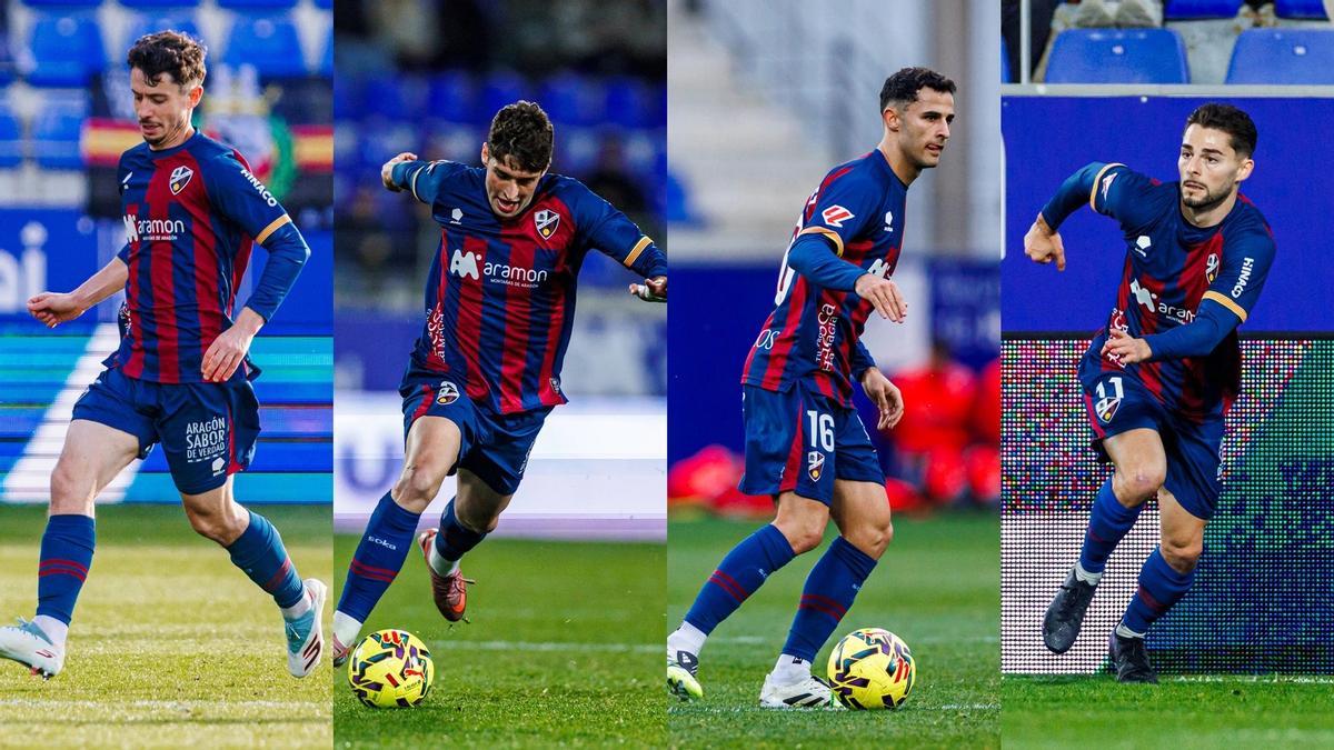 Cuatro lesionados en el Huesca antes de visitar al Málaga CF en La Rosaleda.