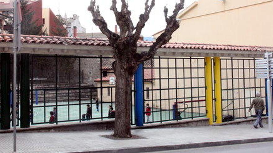 El pati de l&#039;escola Galceran de Pinós.