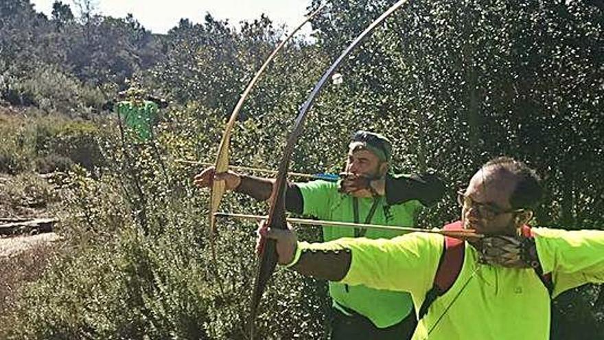 Moment de la tirada que va tenir lloc a Castellnou de Bages