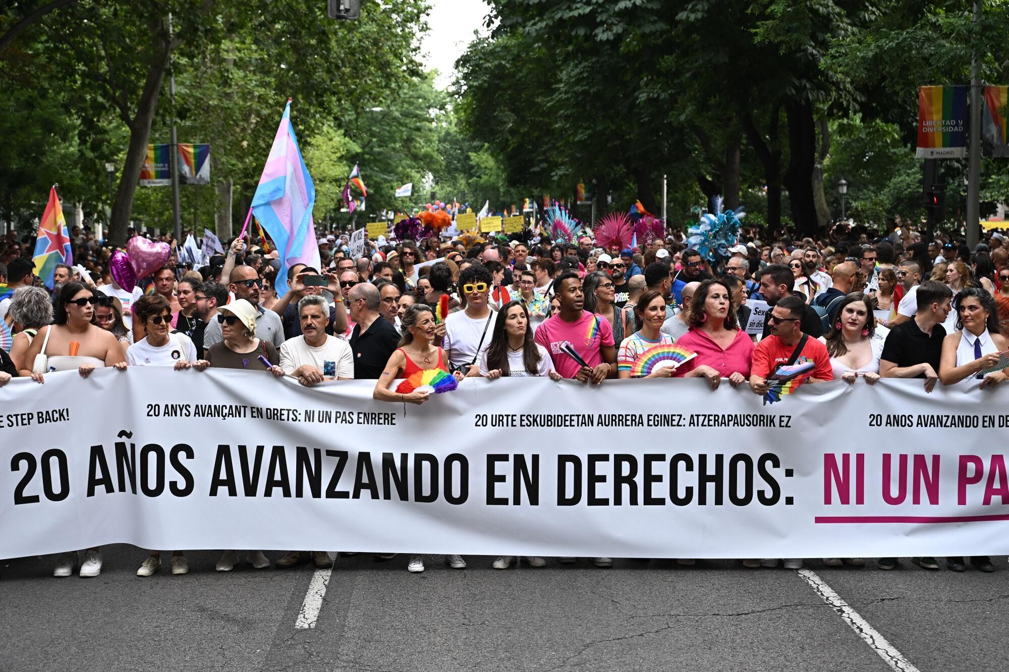 La marcha del Orgullo en Madrid, en imágenes.
