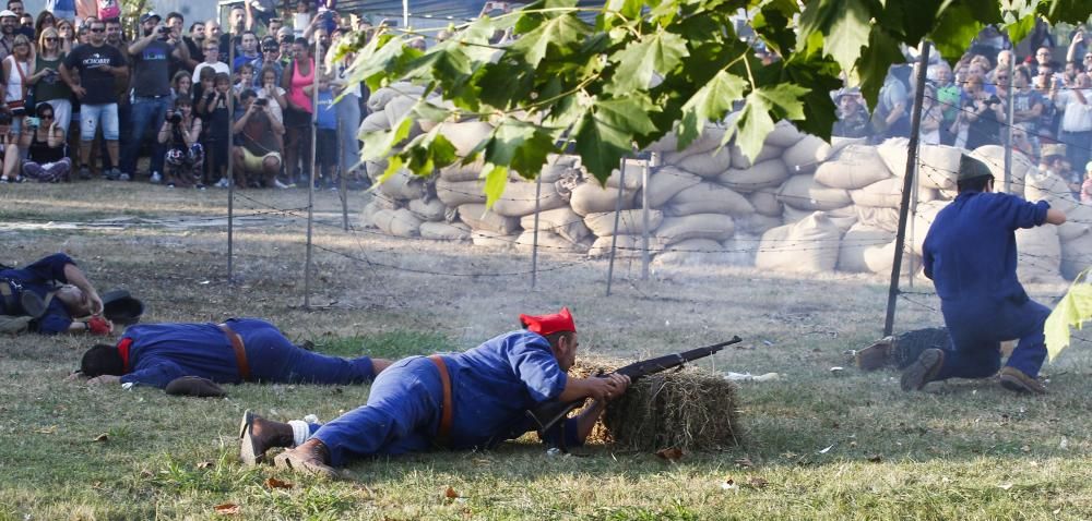 Recreación de la Guerra Civil en Grullos