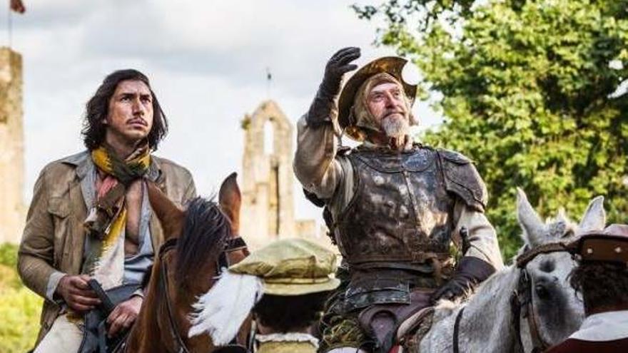 Adam Driver y Jonathan Pryce com a Sancho y Quijote de &#039;El hombre que mató a Don Quijote&#039;