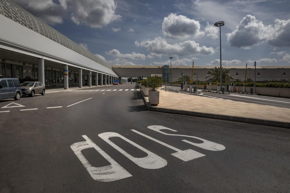Flughafen Mallorca erscheint wie ein Geister-Airport