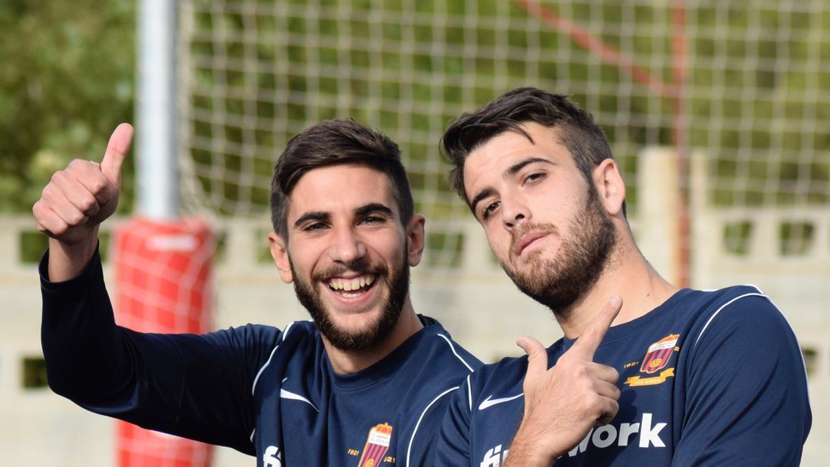 Bromeando en el entrenamiento de este viernes