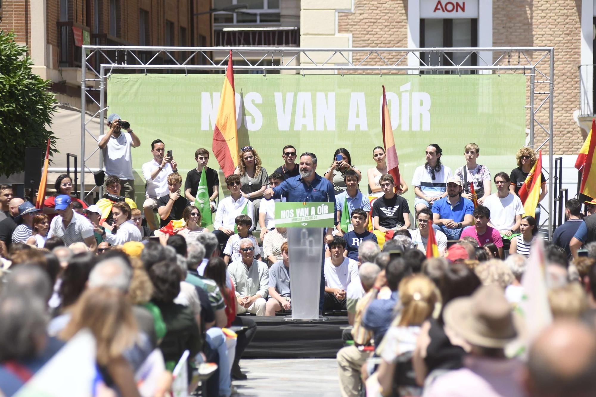 Acto de Santiago Abascal y Jorge Buxadé en Murcia