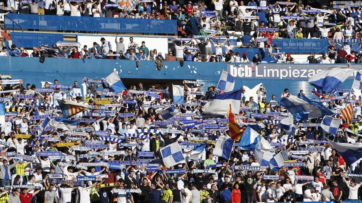 Aspecto de la grada repleta ante el Deportivo el 23 de febrero de 2020, el último partido con el aforo completo antes de la pandemia.