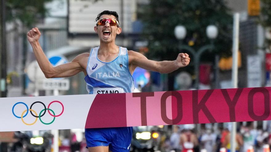 Stano gana la prueba de 20 kilómetros marcha de los Juegos de Tokio.