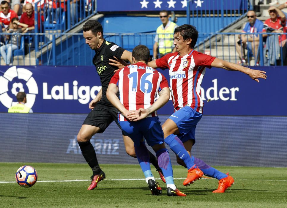 El partido entre el Atlético de Madrid y el Sporting, en imágenes