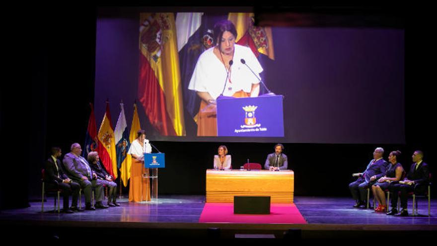 Intervención de la alcaldesa de Telde en el acto de entrega de honores y distinciones de la ciudad.